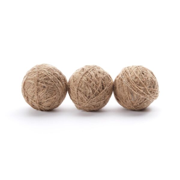 Flax Yarn Balls (Set of 3)