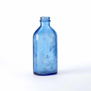 Vintage Cobalt Blue Glass Bottle No.19
