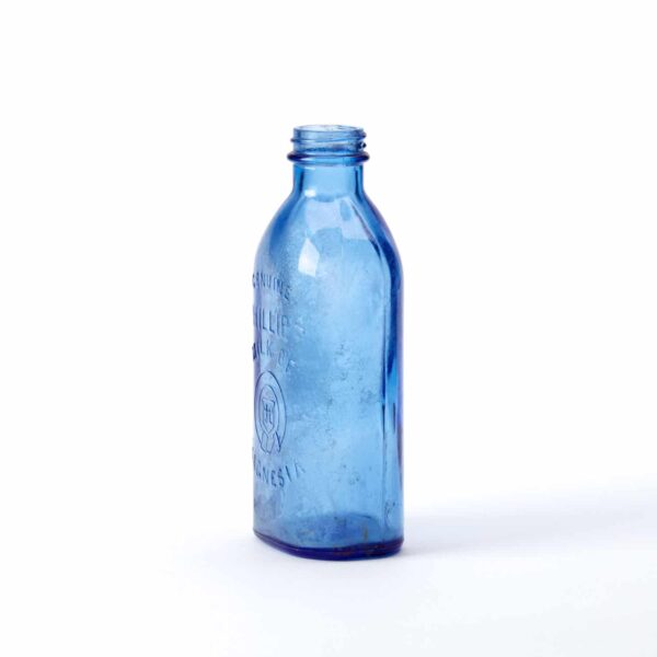 Vintage Cobalt Blue Glass Bottle No.19