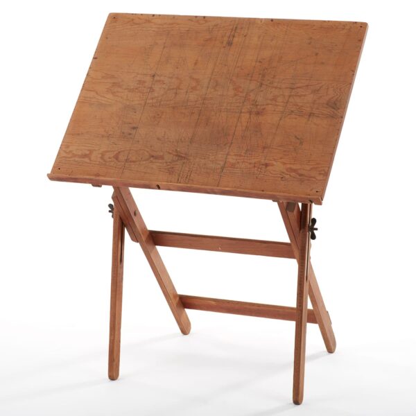 Wood Vintage Drafting Table 01