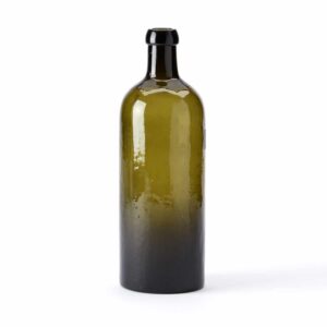 Vintage Olive Green Glass Bottle No.14