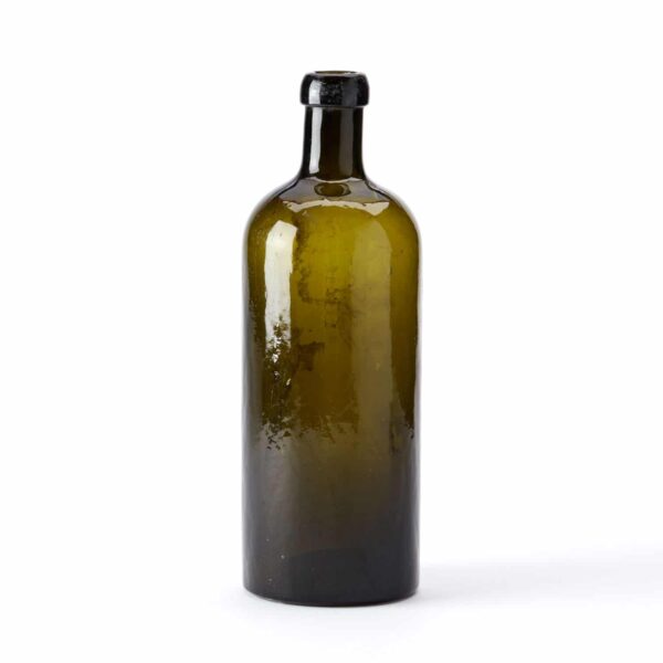 Vintage Olive Green Glass Bottle No.15