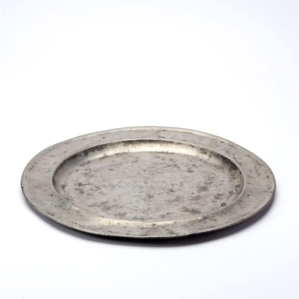 Antique Large Pewter Plate No.1