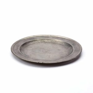 Vintage Medium Pewter Plate No.2