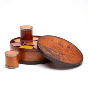 Vintage Wood Spice Box Set