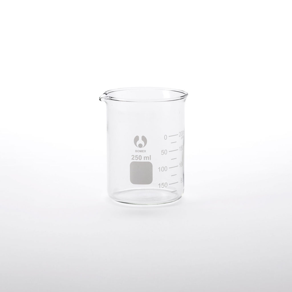 Laboratory Glass Bomex Beaker 250ml Rental For Photography At Noho Surface And Prop 2815