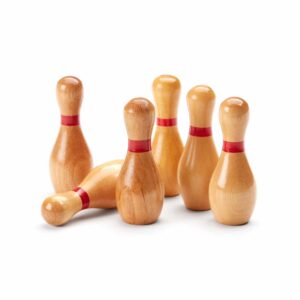 Bowling Pins (Set of 6 Miniature Pins)